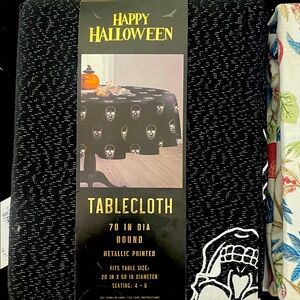 Nordstrom Black Skull Tablecloth
